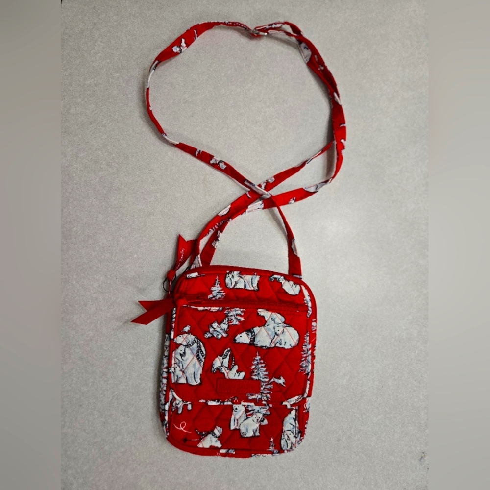 Vera Bradley Red Polar Bear Crossbody Purse